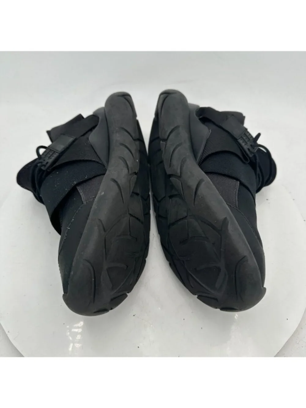 Adidas Y-3 Yohji Yamamoto Qasa Elle High Women Size 6 Core Black Lace Up Shoes